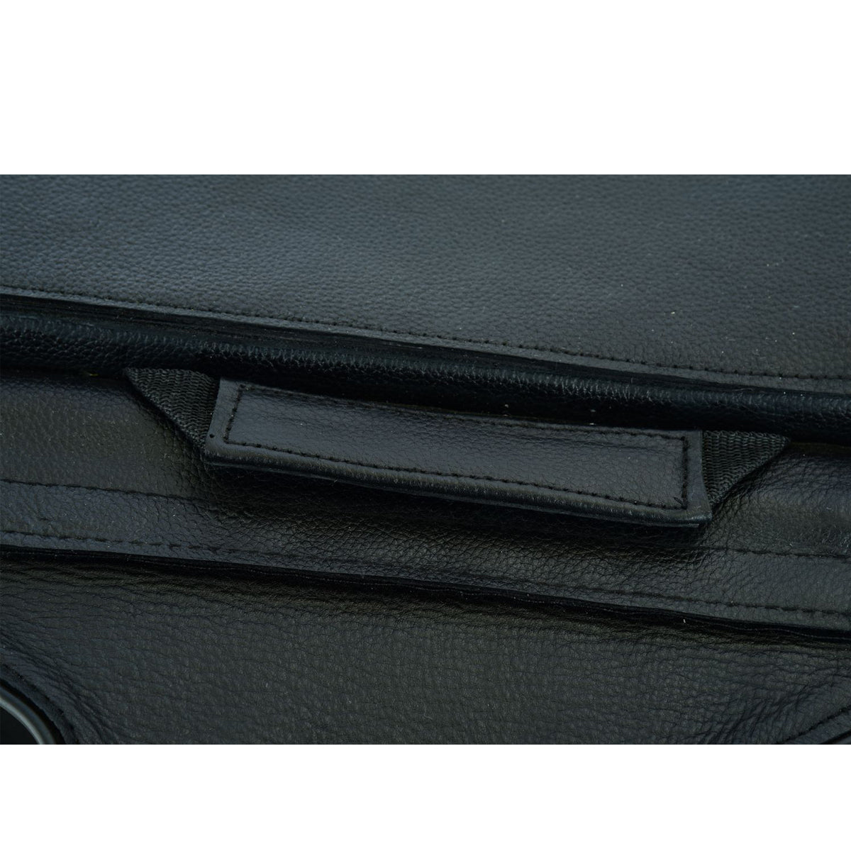 Genuine Naked Leather Concealed Carry Saddlebag with Flame