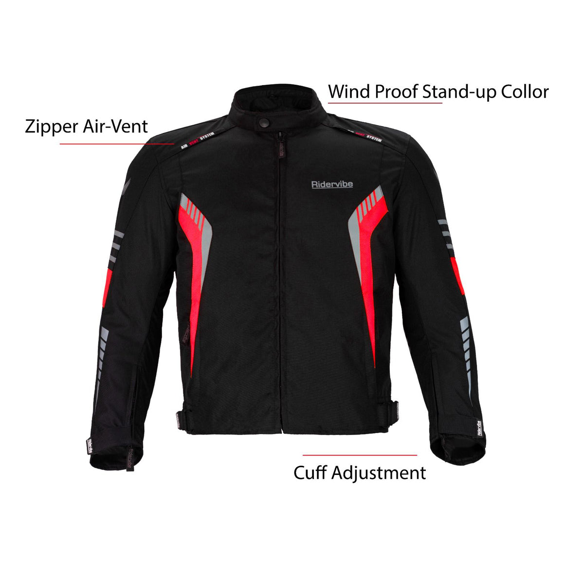 Men's Nylon & Mesh Motorcycle Jacket