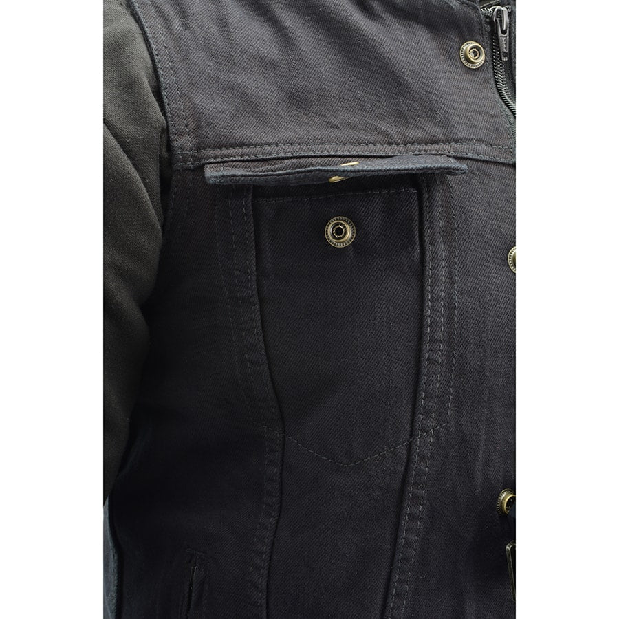 Triple Option Club Style Vest with Fully Removable Hoodie Jacket