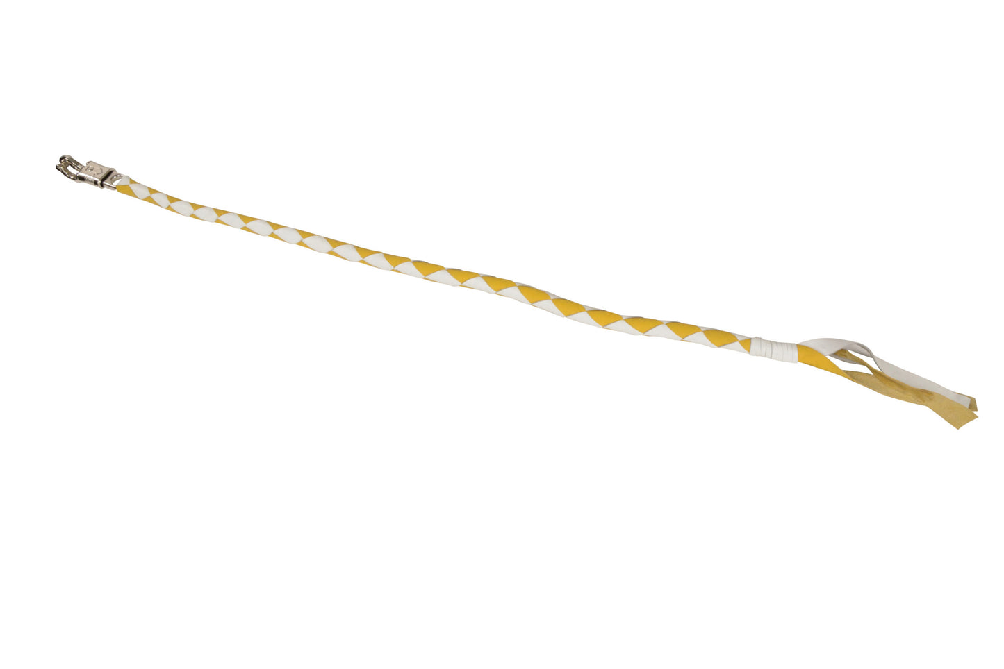 Motorcycle Biker Riding 39" White/yellow old School Get Back Leather Whip