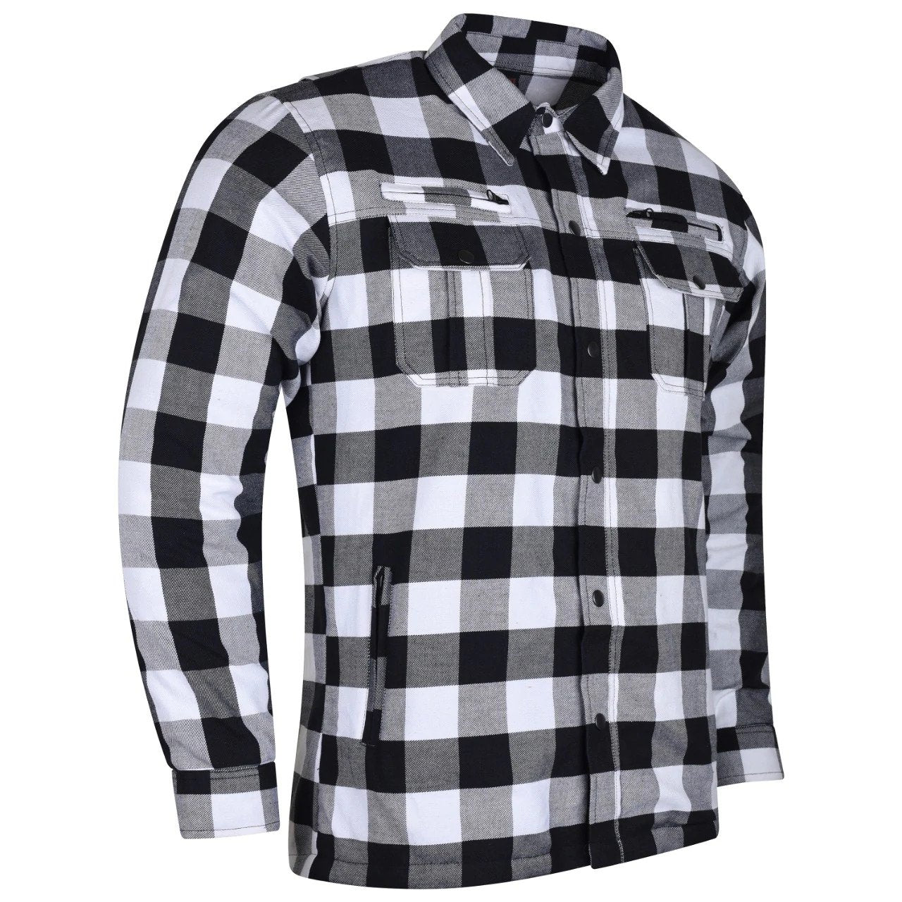 Men's Riding Flannel Shirts W/ Waterproof Zippers & Optional C.E. Armor (Available in 6 colors)