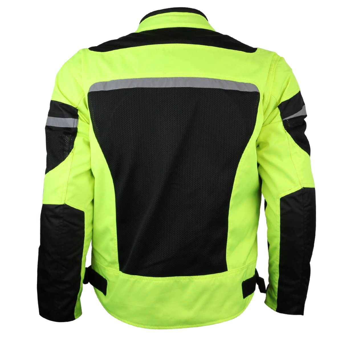 ADVANCED 3-SEASON MESH/TEXTILE CE ARMOR MOTORCYCLE JACKET (GREEN)