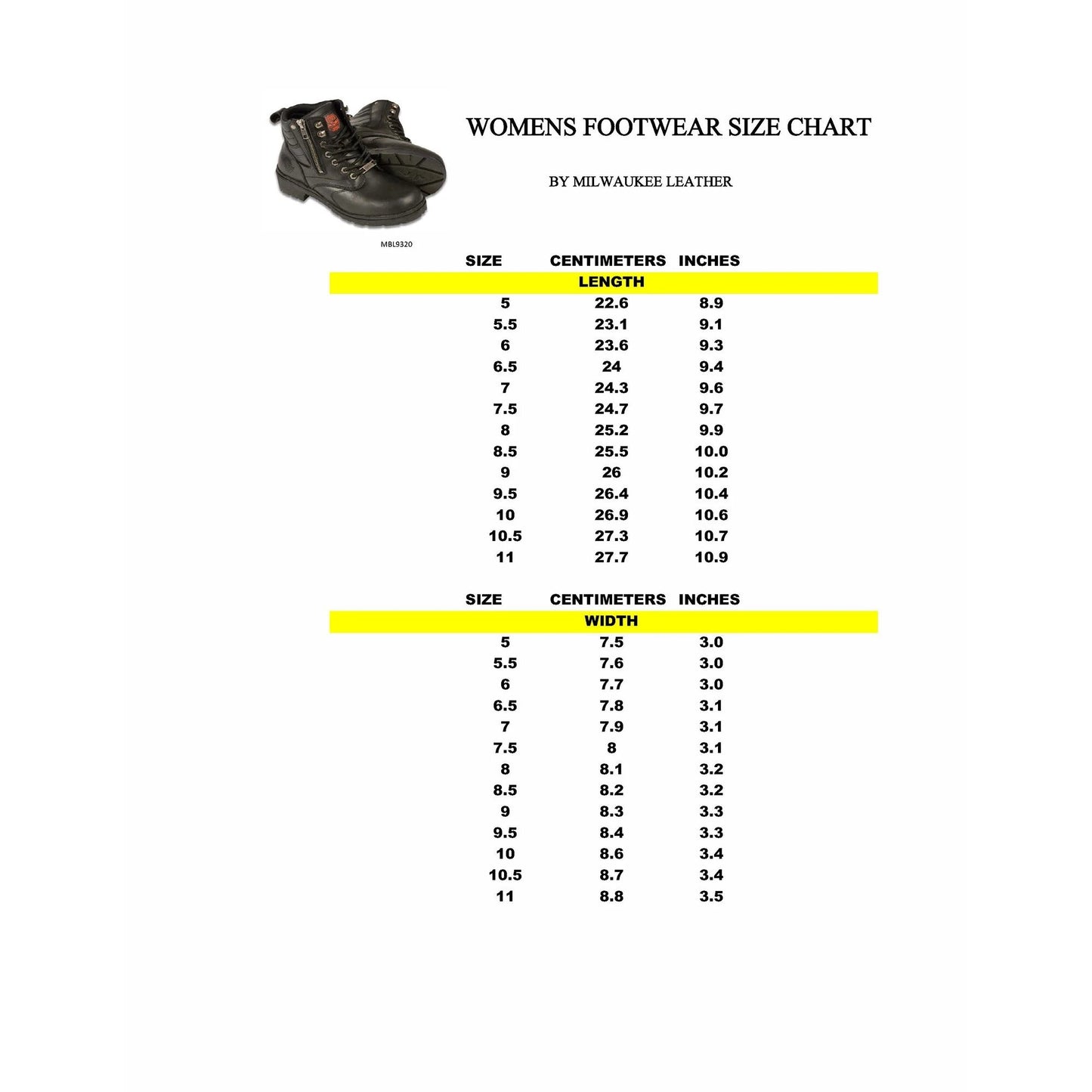 Milwaukee Leather MBL9320 Womens Black Lace-Up Boots with Side Zipper