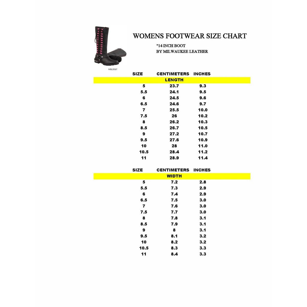 Milwaukee Leather MBL9367 Ladies Black 14 Inch Leather Harness Boots with Fuchsia Accent Lacing