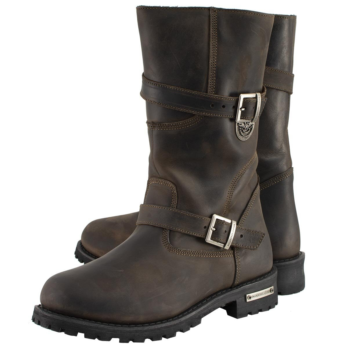 Men's Classic ‘Distressed Brown’ Engineer Boots