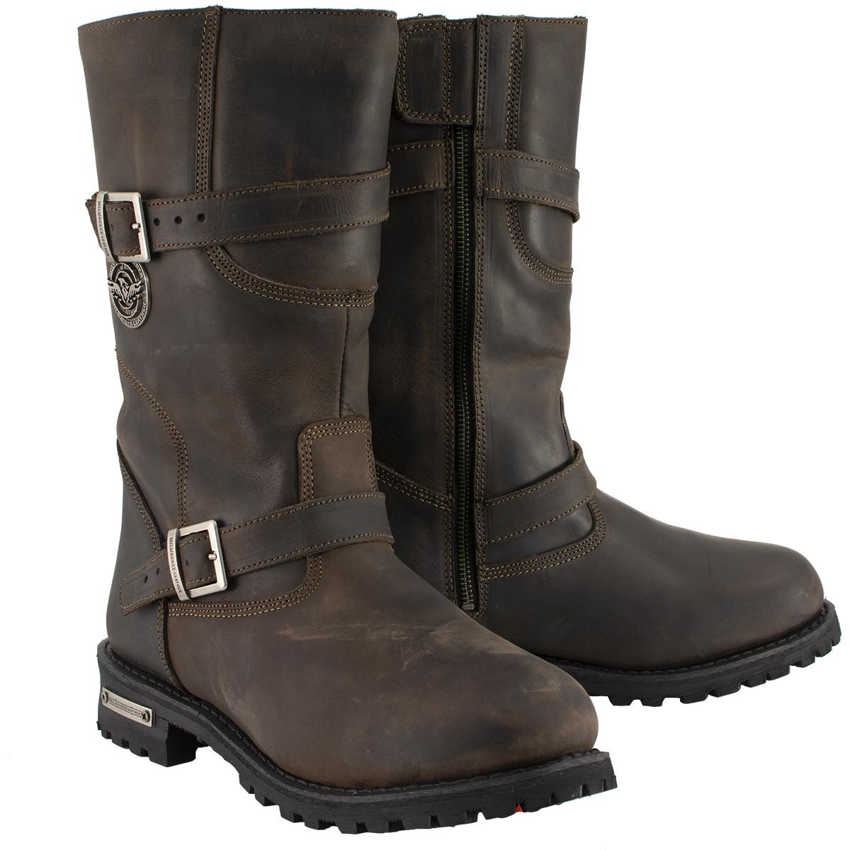 Men's Classic ‘Distressed Brown’ Engineer Boots