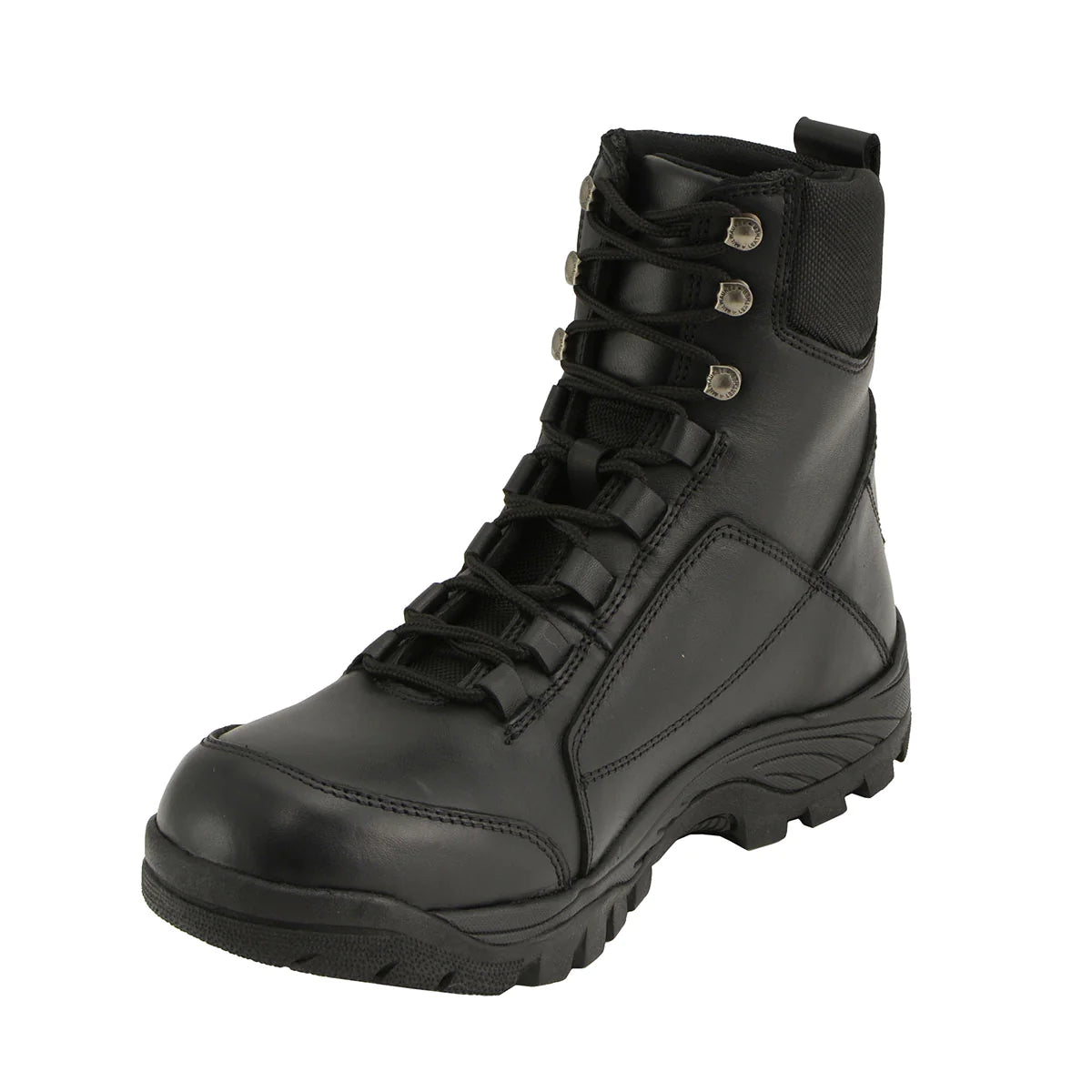 Men’s Black 'Tactical' Lace-Up Leather Boots