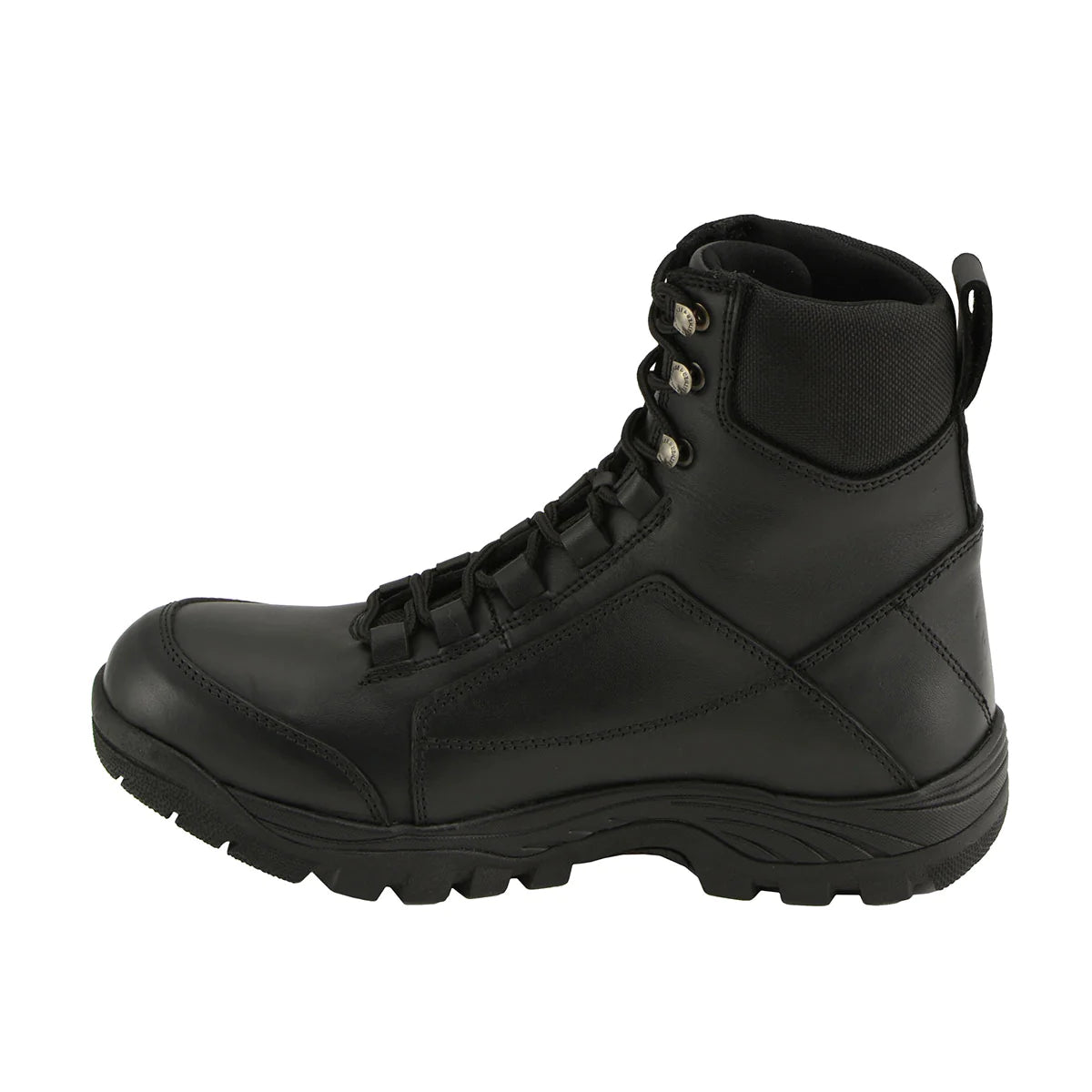 Men’s Black 'Tactical' Lace-Up Leather Boots