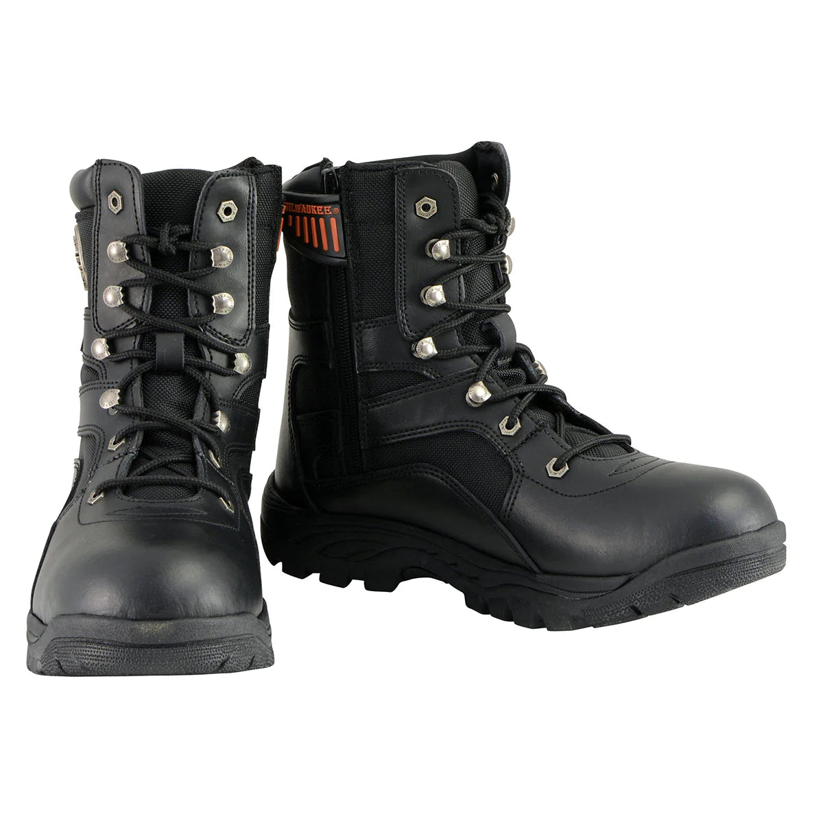 Men's 9-Inch Black Tactical Lace to Toe Leather Boots