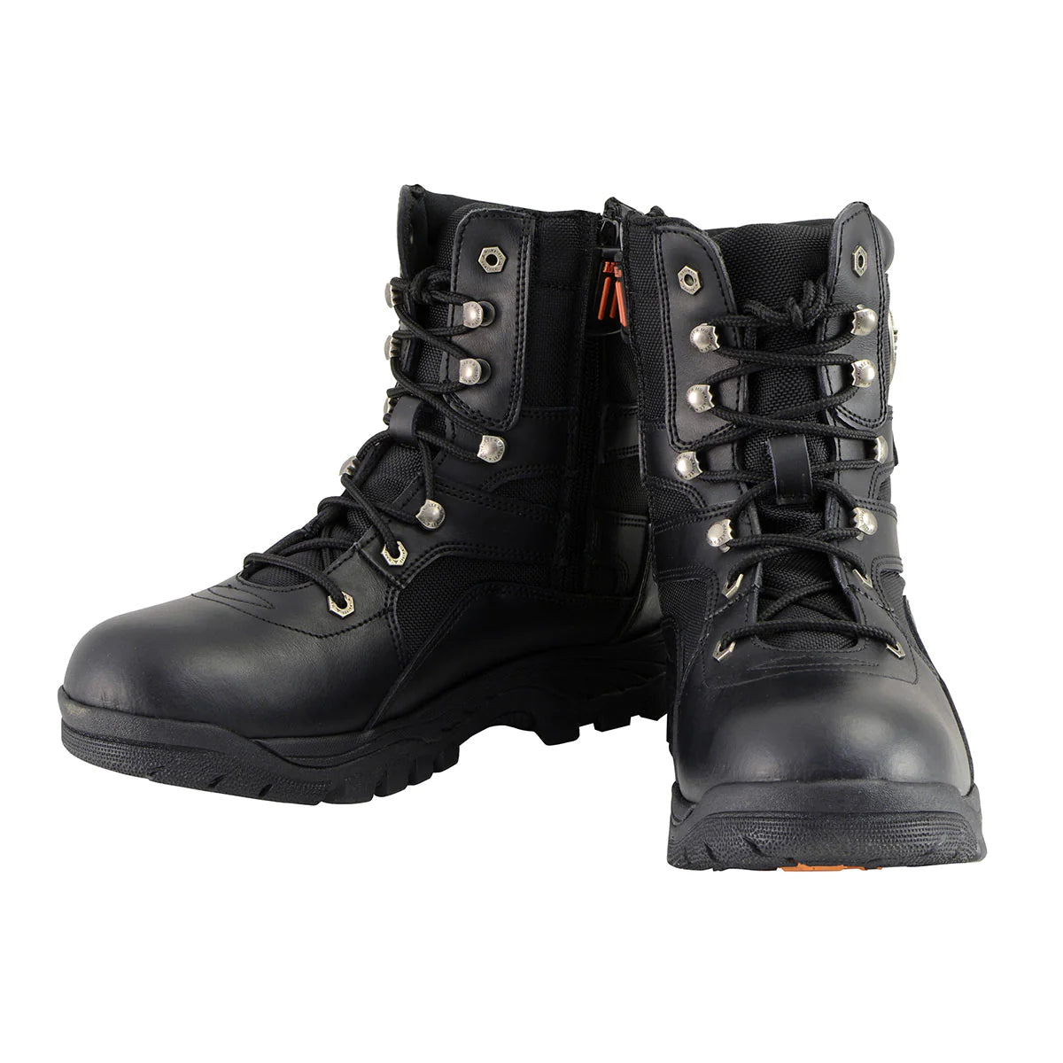 Men's 9-Inch Black Tactical Lace to Toe Leather Boots