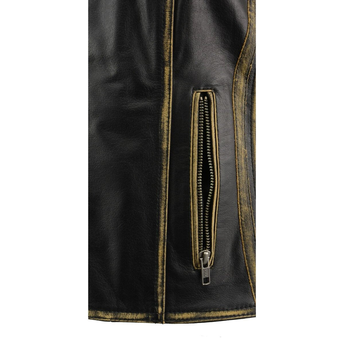 Milwaukee Leather MLL4527 Women's Distressed Brown Leather Vest