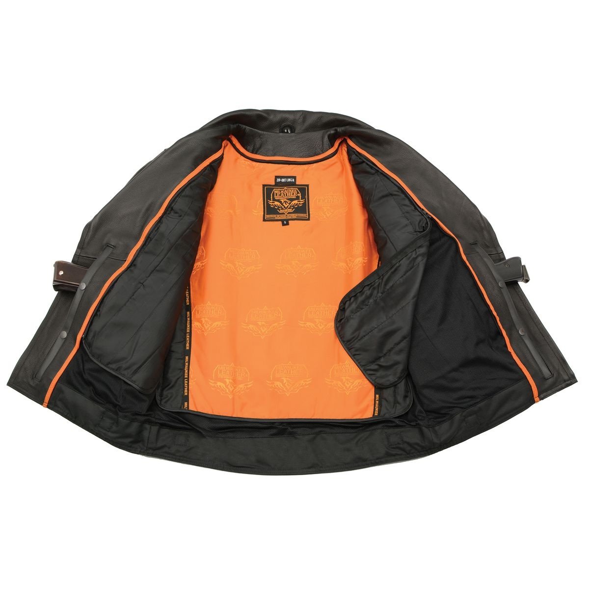 Men's Pistol Pete Vented Black Leather Cruiser Jacket