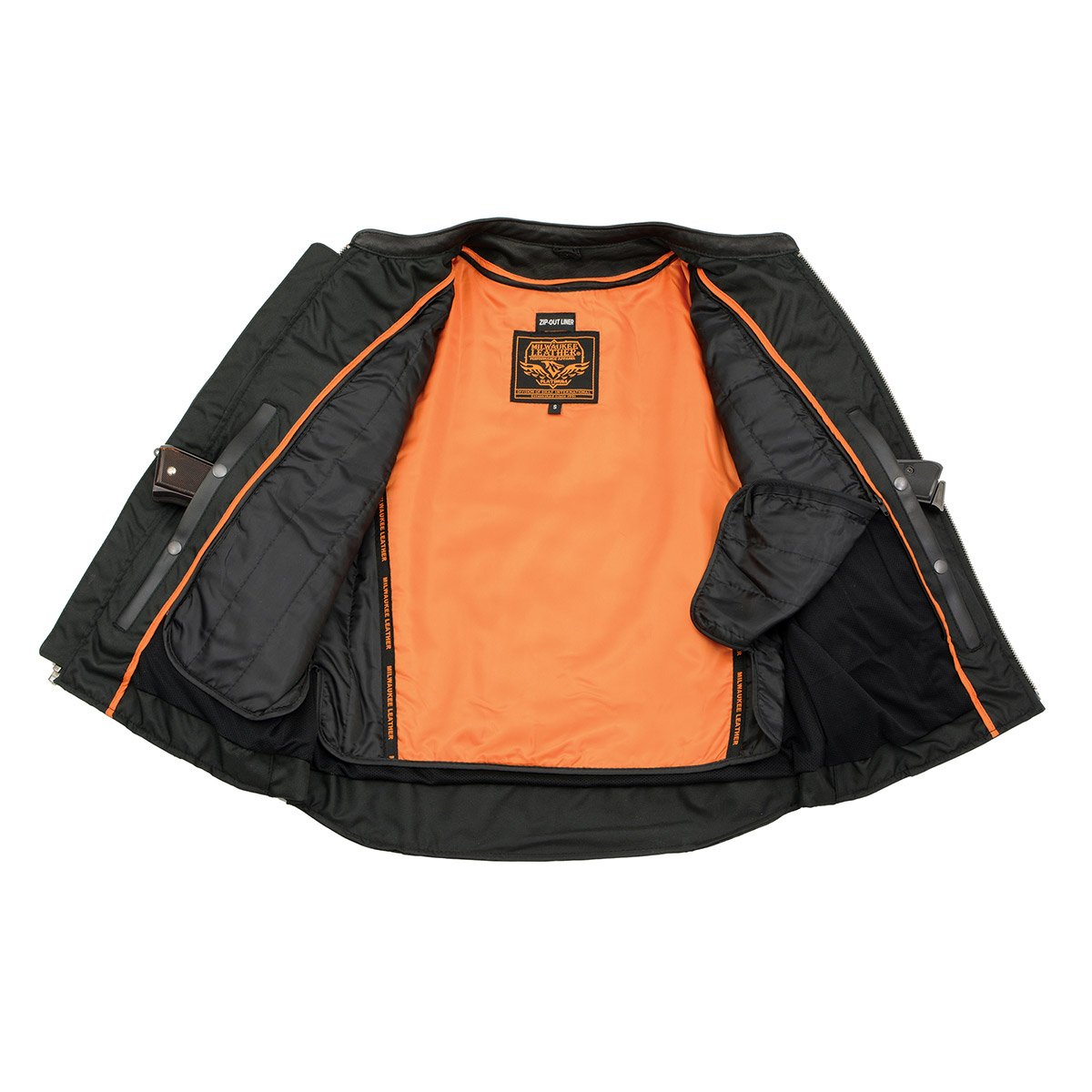 Men's ‘Crossover’ Black Leather Lightweight MC Jacket