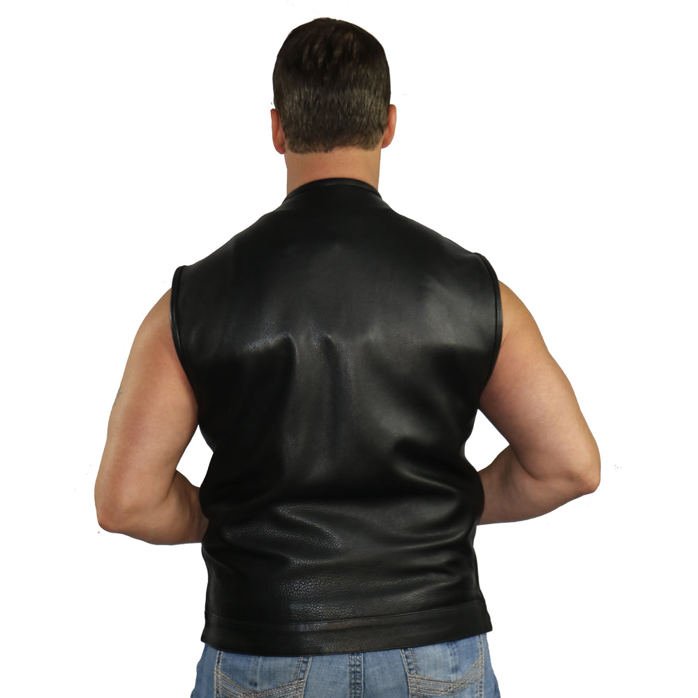 AM9193 Concealed Snap Closure, Without Collar & Hidden Zipper