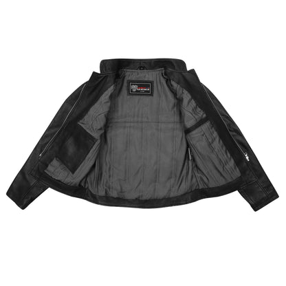 Ladies Premium Soft Lightweight Black Fitted Leather Jacket