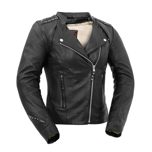Black Widow - Women's Leather Motorcycle Jacket