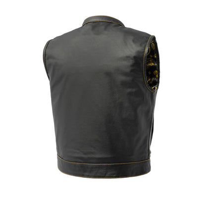 The Club Cut Men's Motorcycle Leather Vest