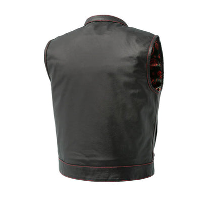 The Club Cut Men's Motorcycle Leather Vest
