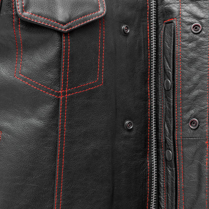 The Cut Men's Motorcycle Leather Vest