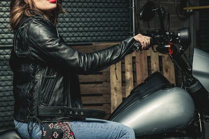 Popstar - Women's Motorcycle Leather Jacket