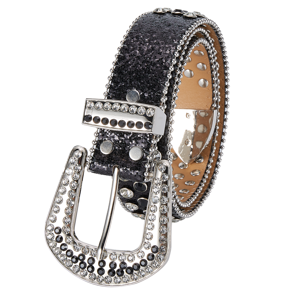 Premium Strap Men Women Western Fashion Bling Bling Rhinestones Crystal Diamonds Belt