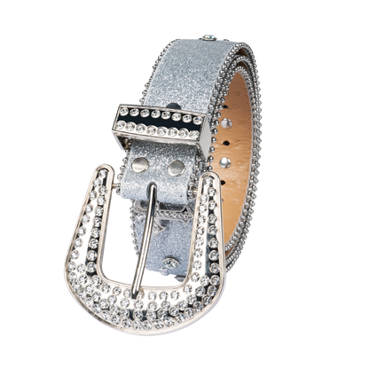 Premium Straps Men Women Western Fashion Bling Bling Rhinestones Crystal Diamond Belt