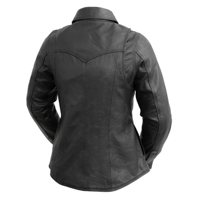 Onyx Women's Leather Motorcycle Shirt