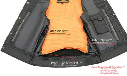 Men's Black 'Cool-Tec' ‘Club Style Vest’ Leather Vest