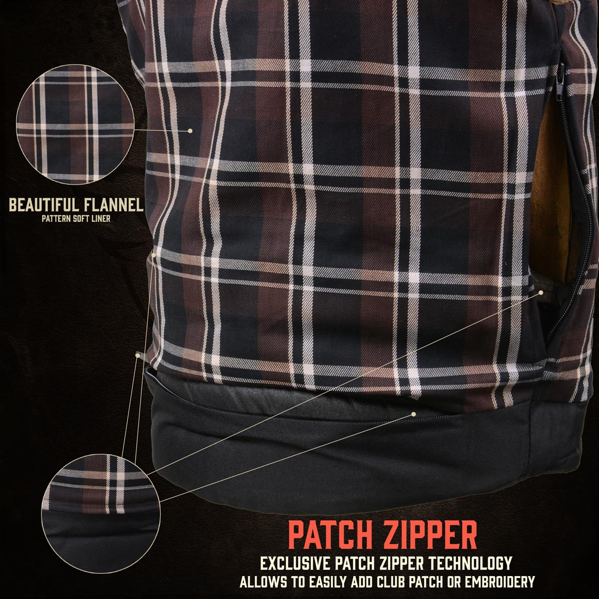 Men's 'Rustler' Vintage Crazy Horse Brown Leather Club Style Motorcycle Vest