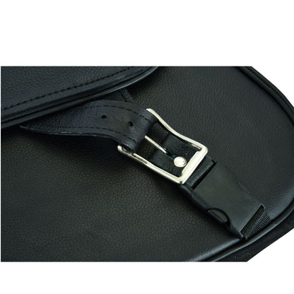 Genuine Naked Leather Concealed Carry Saddlebag with Flame