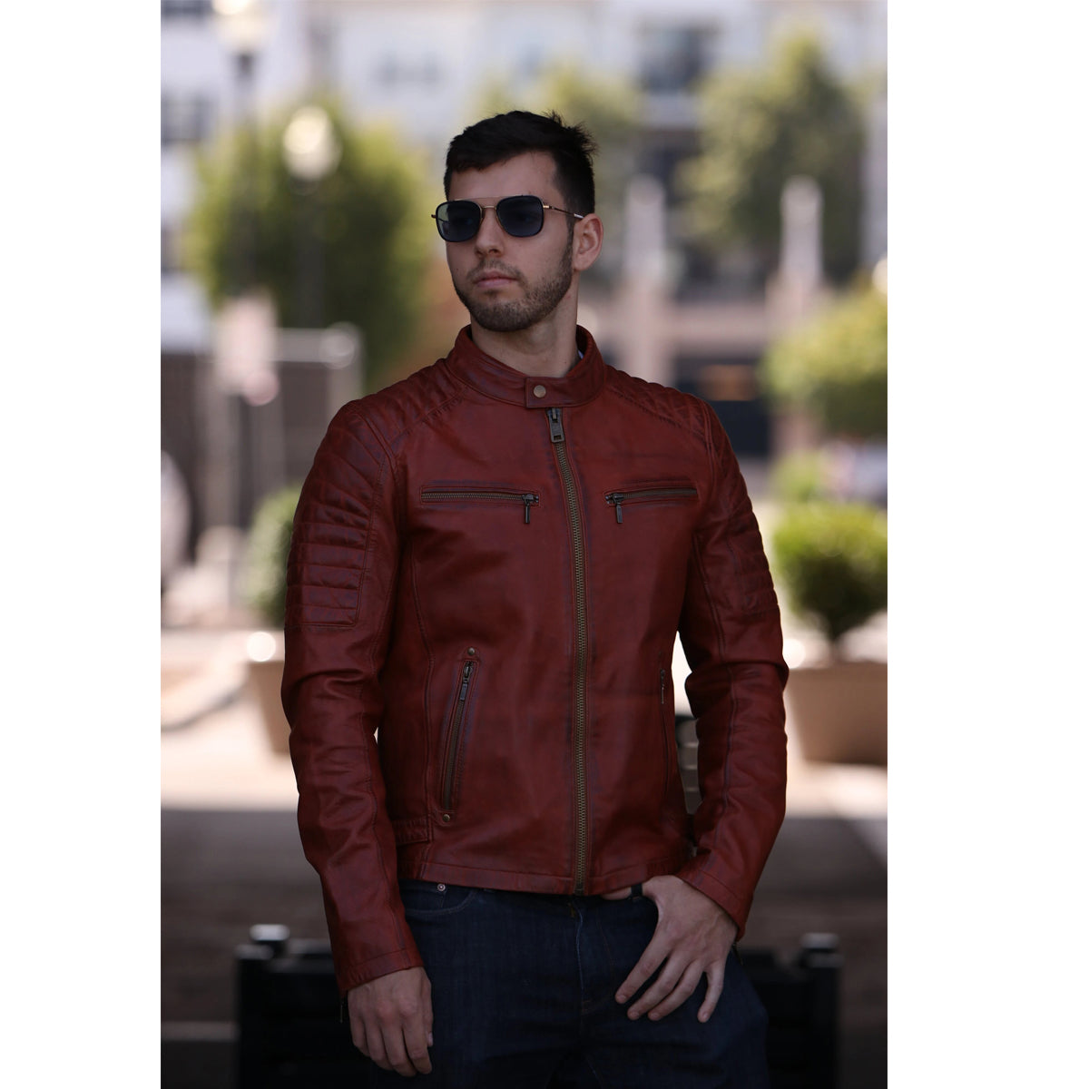 Zack Jacket ZACK - MEN'S LEATHER JACKET – Extreme Biker Wear