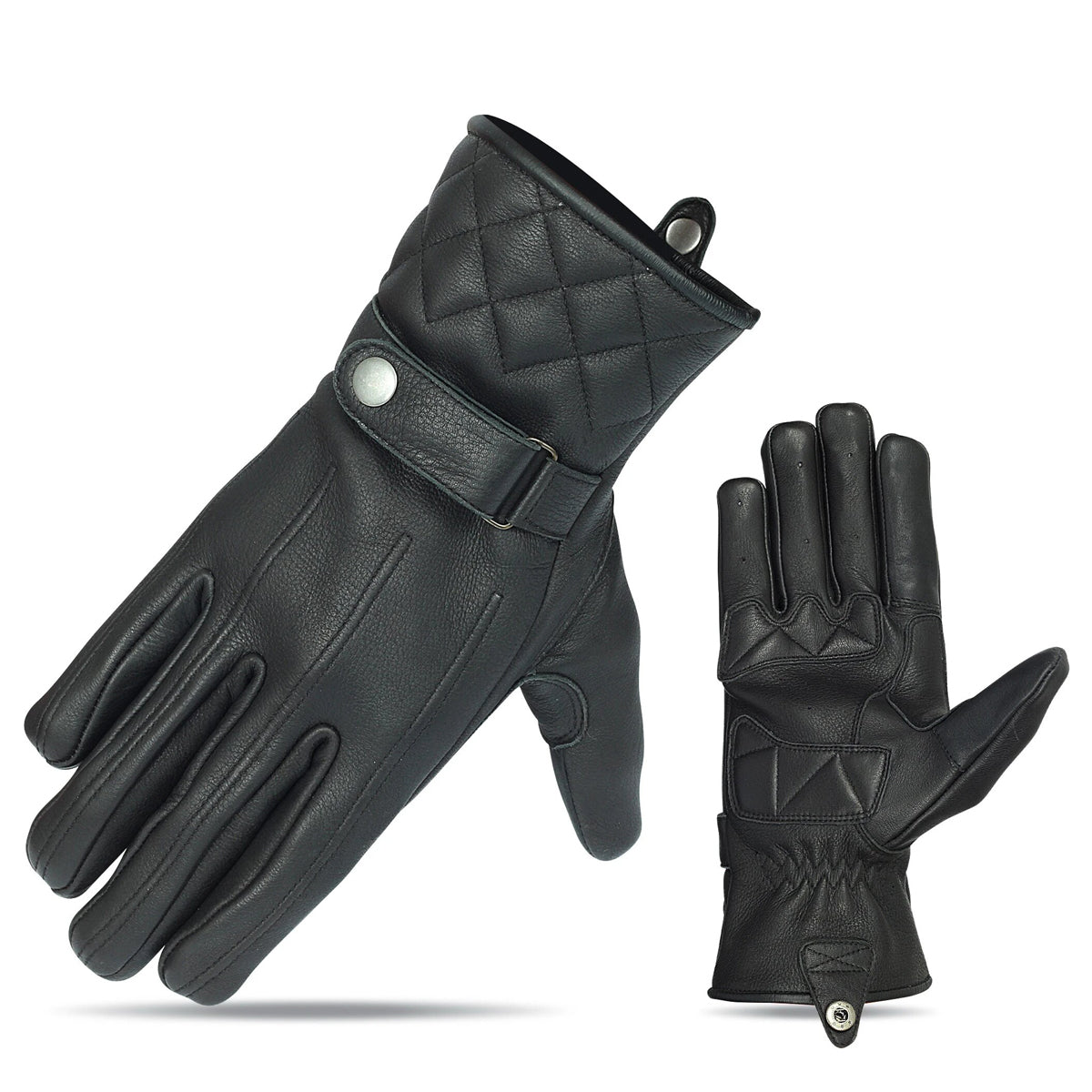 PREMIUM LEATHER DRIVING GLOVE WITH SNAP CUFF
