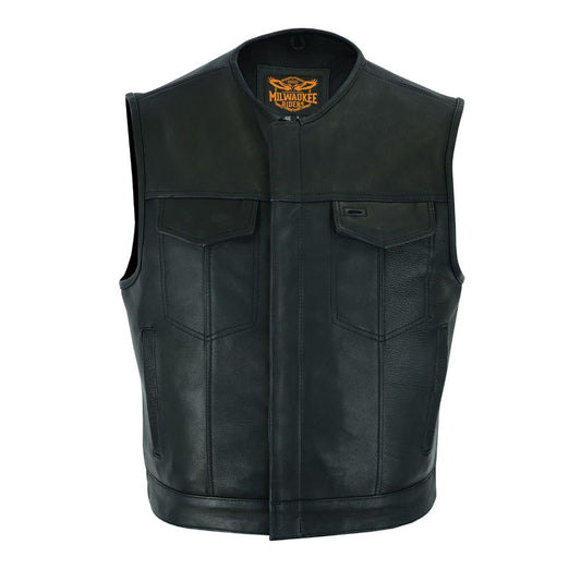 Mens No Collar Club Vest Low Cut