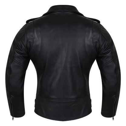 Ladies Premium Lightweight Goatskin Classic Motorcycle Leather Jacket MCJ