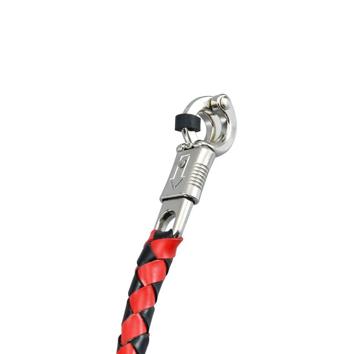 Dream Apparel® Black And Red Fringed Get Back Whip with Red Pool Ball No 7