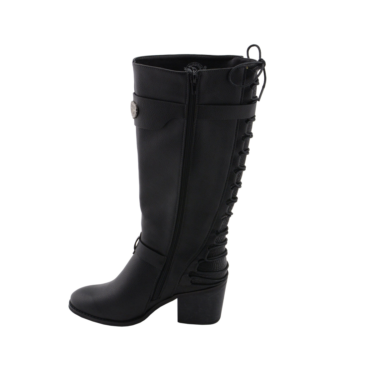 Women's lace up outlet back tall boots