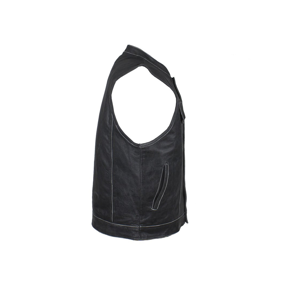 Men's Gray Motorcycle Club Vest