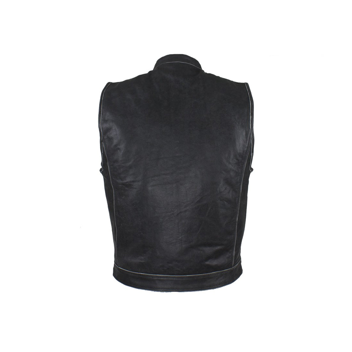 Men's Gray Motorcycle Club Vest