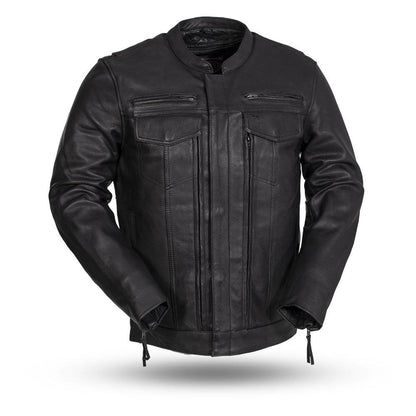 Men’s Modern Utility Style Leather Jacket (Best Quality Leather)