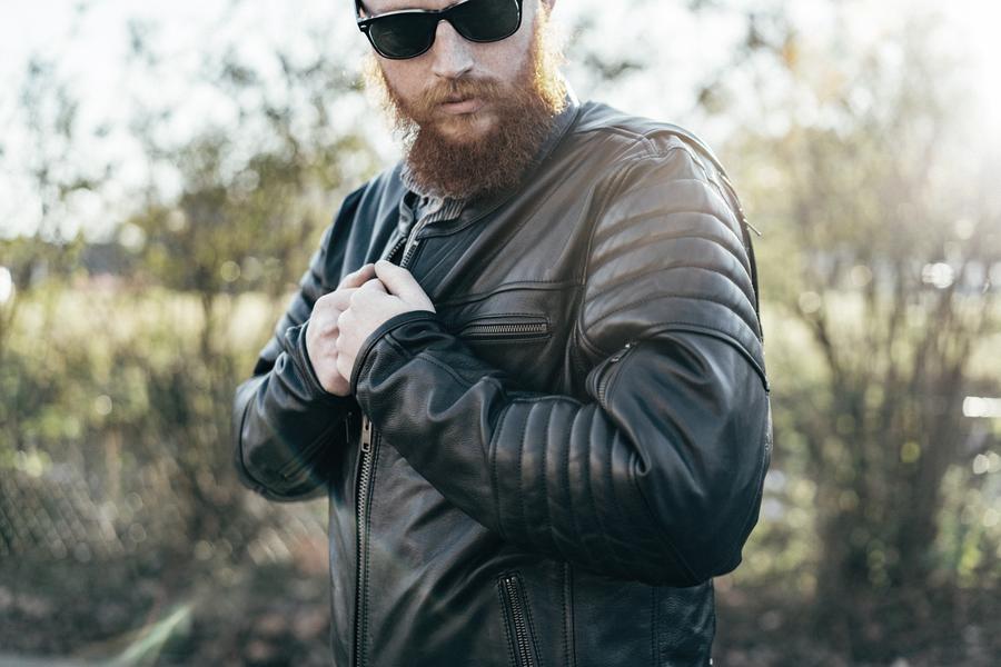 Commuter - Men's Motorcycle Leather Jacket (Black)