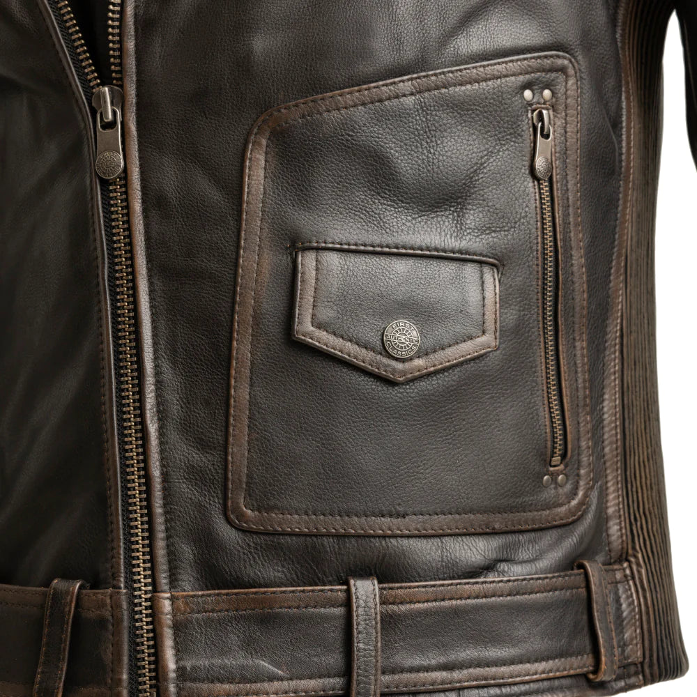 Wrath - Men's Motorcycle Leather Jacket
