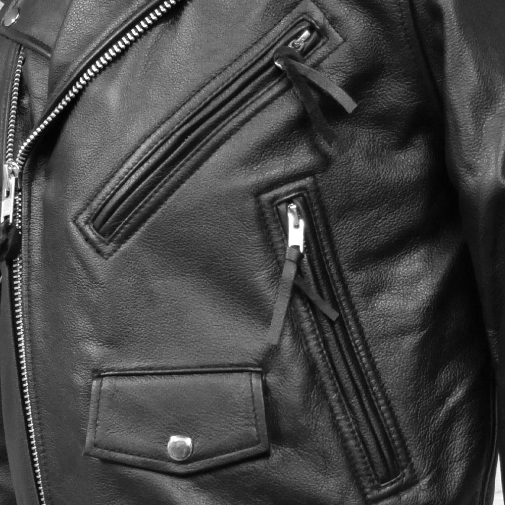 TERMINATOR STYLE SOFT THICK LEATHER JACKET