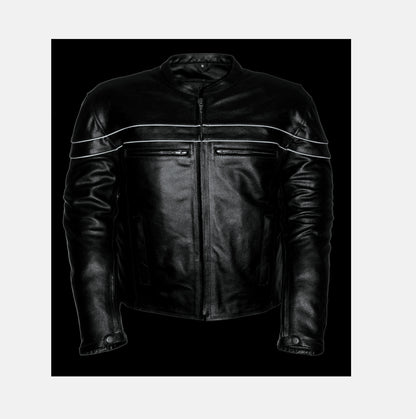 BLACK Leather Jacket Winter