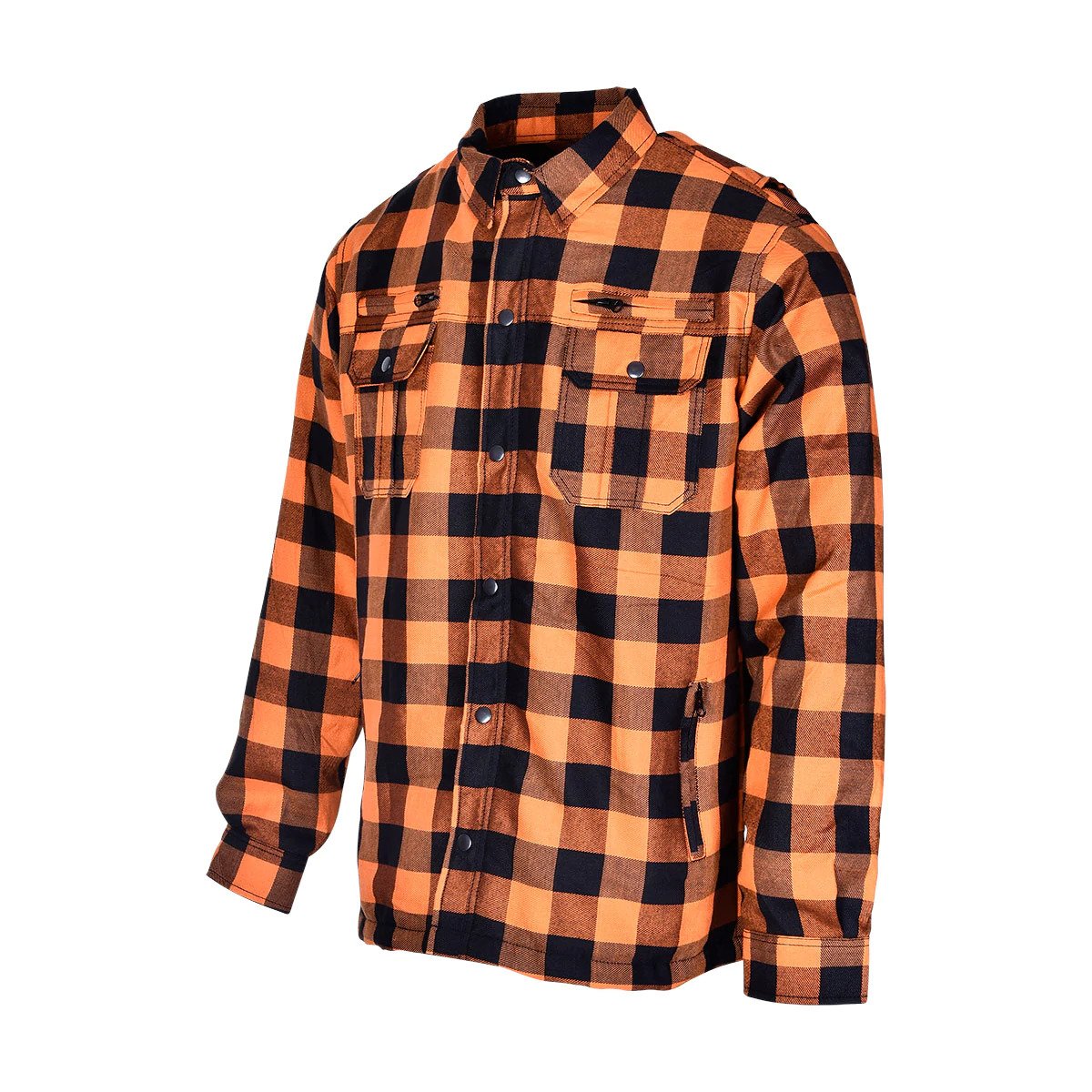 Men's Riding Flannel Shirts W/ Waterproof Zippers & Optional C.E. Armor (Available in 6 colors)