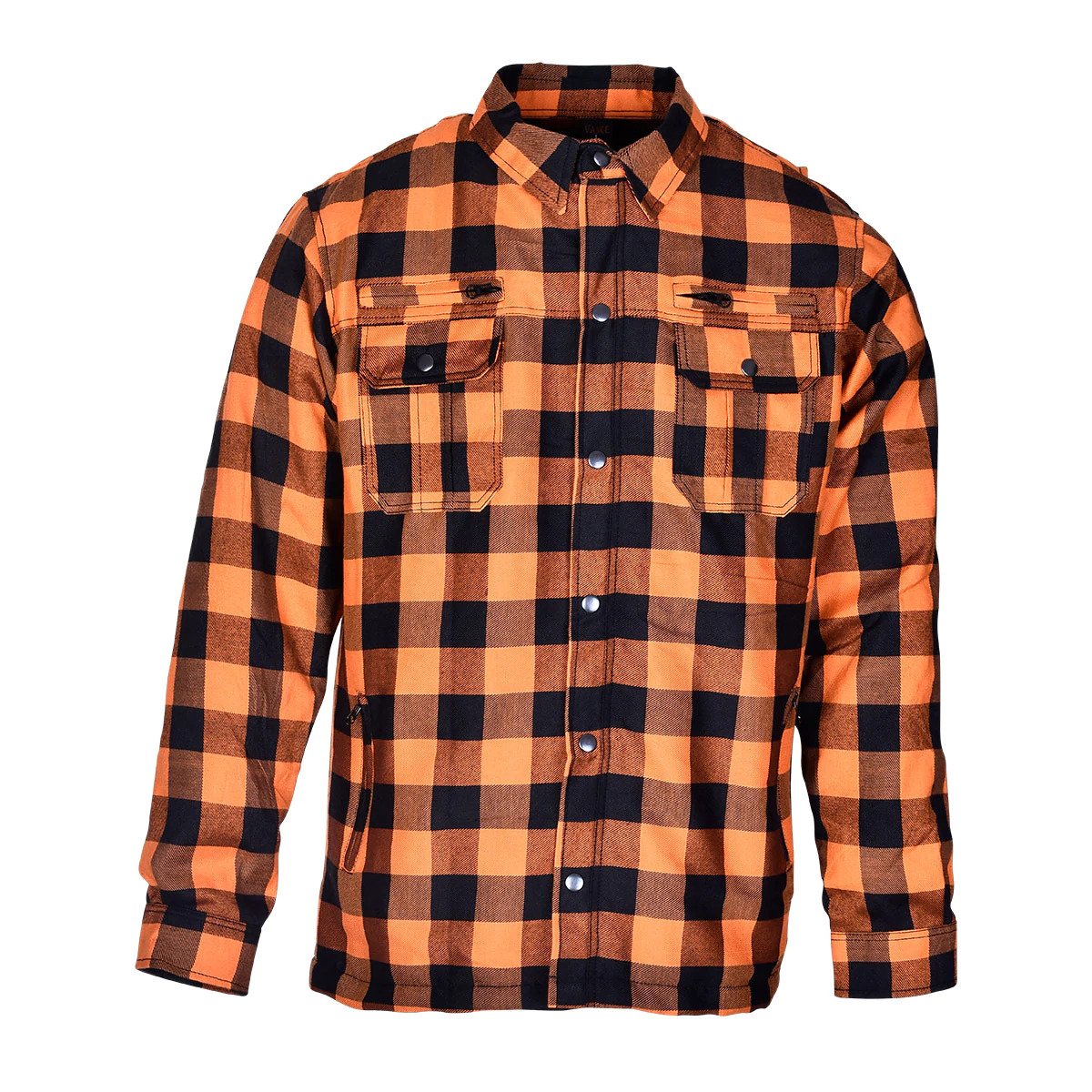 Men's Riding Flannel Shirts W/ Waterproof Zippers & Optional C.E. Armor (Available in 6 colors)