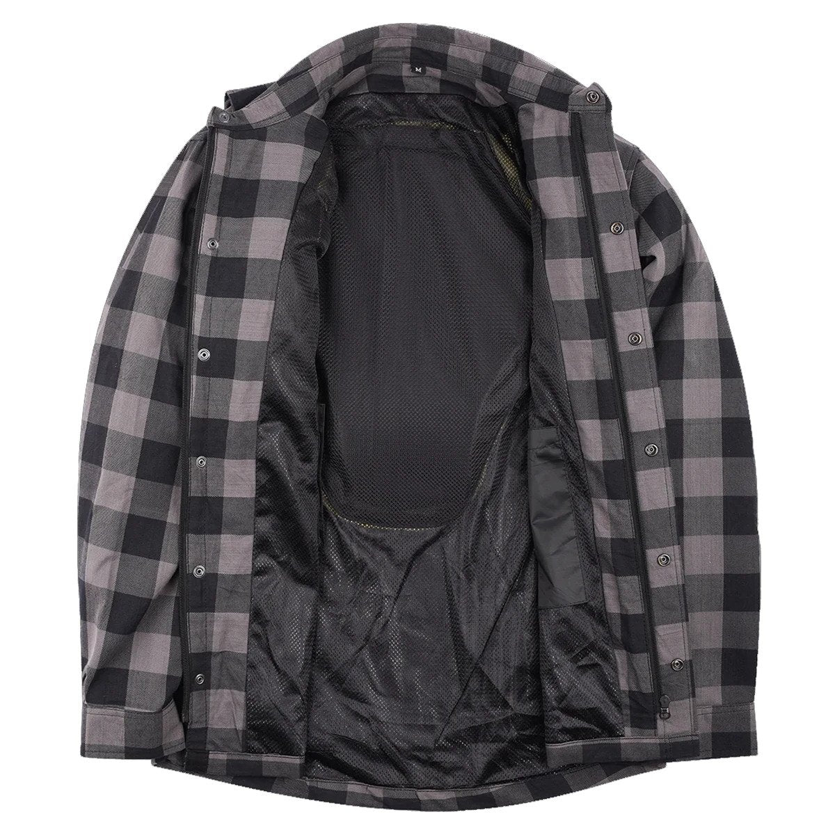 Men's Riding Flannel Shirts W/ Waterproof Zippers & Optional C.E. Armor (Available in 6 colors)