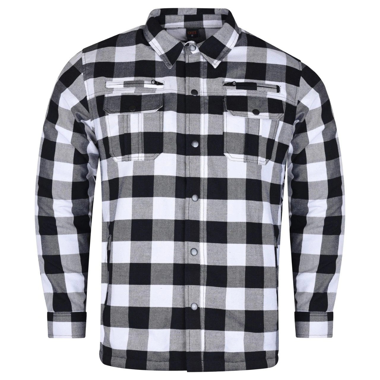 Men's Riding Flannel Shirts W/ Waterproof Zippers & Optional C.E. Armor (Available in 6 colors)