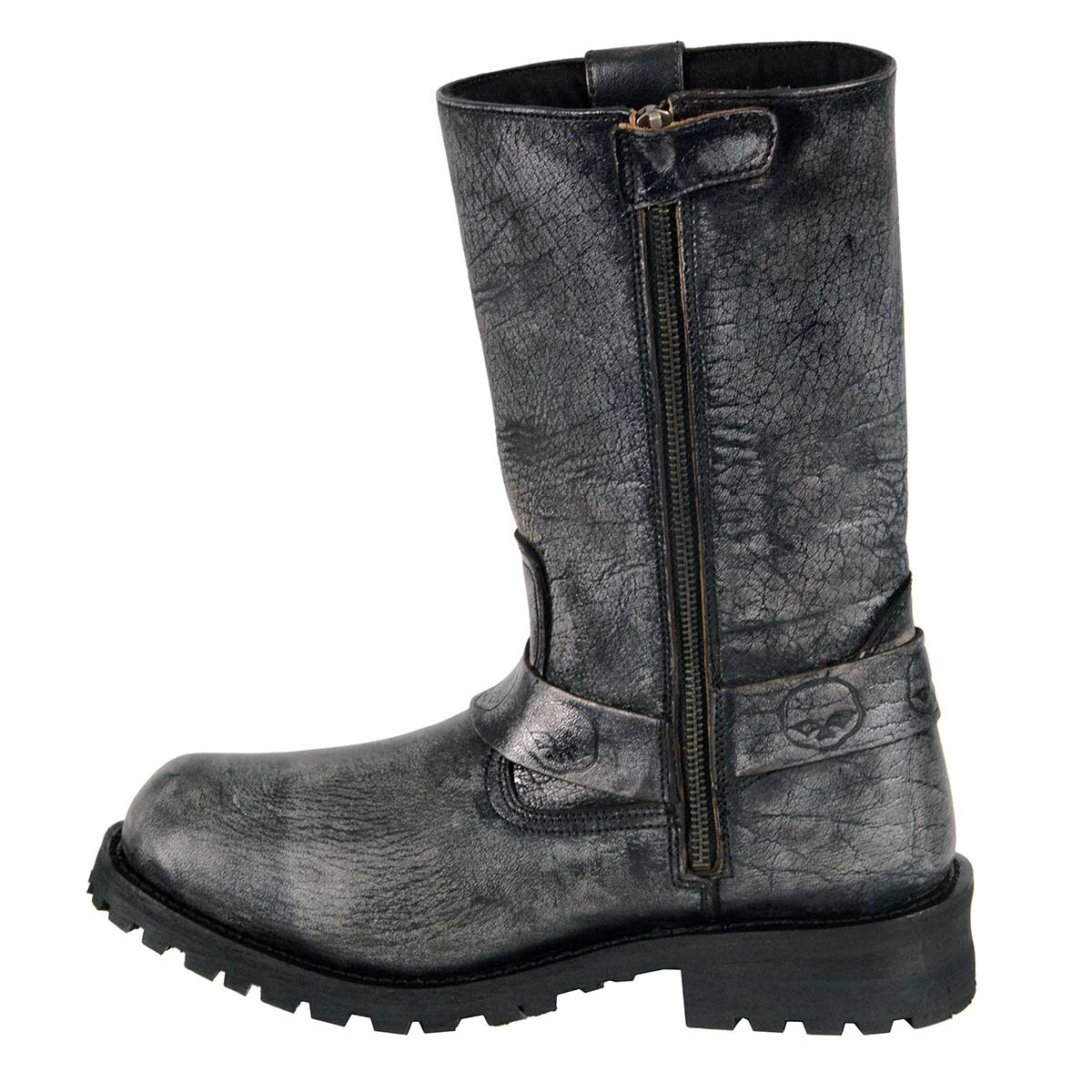 Distressed hot sale biker boots