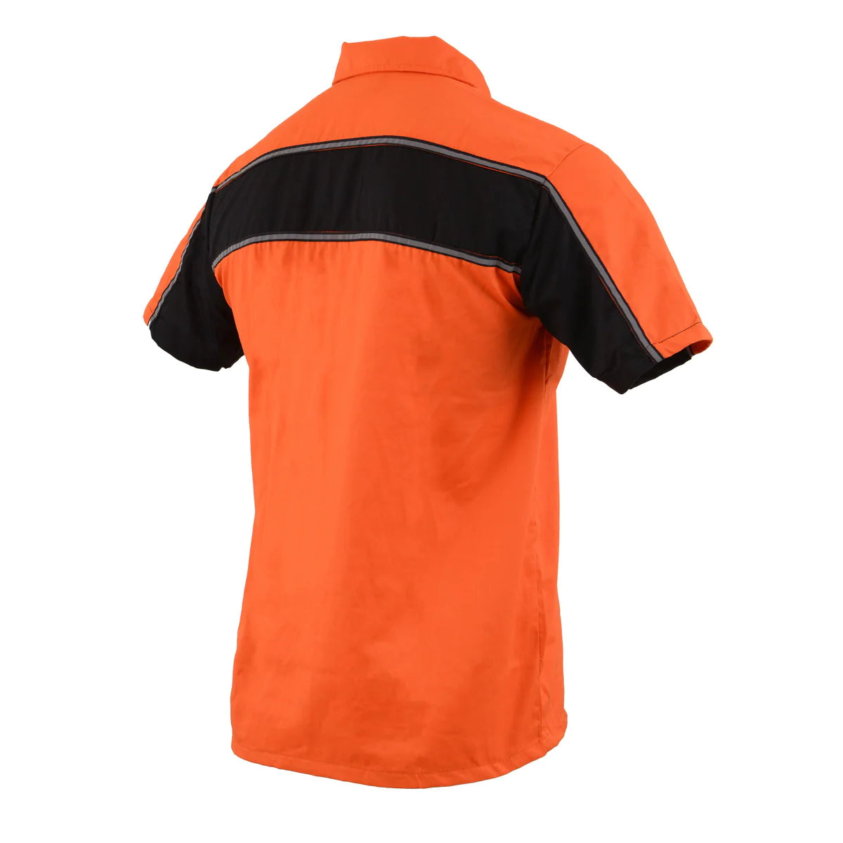 Black and orange button online up shirt